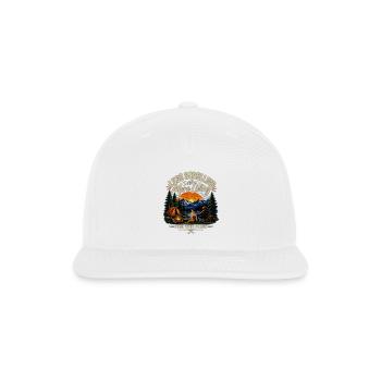 Less Scrolling More Living - Snapback Baseball Cap - white - Front