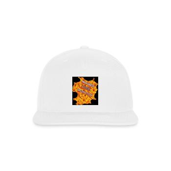 Progress Over Protection - Motivational Badge Butt - Snapback Baseball Cap - white - Front