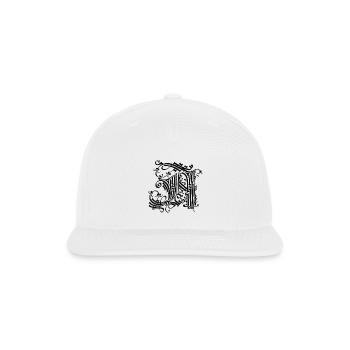 Medieval Core Medieval Initials Castle Core - Snapback Baseball Cap - white - Front