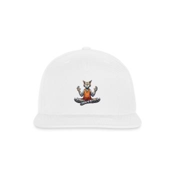 Yogi cat - Snapback Baseball Cap - white - Front