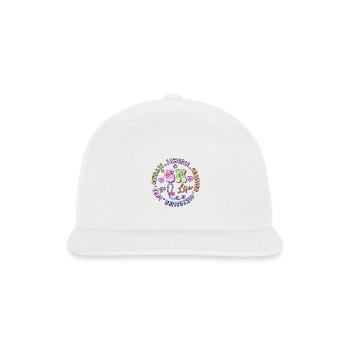 Emergency Nurse circle - Snapback Baseball Cap - white - Front