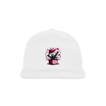 Ninja Valentine Surprise - Snapback Baseball Cap - white - Front