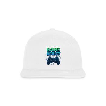 Game Addict - Snapback Baseball Cap - white - Front