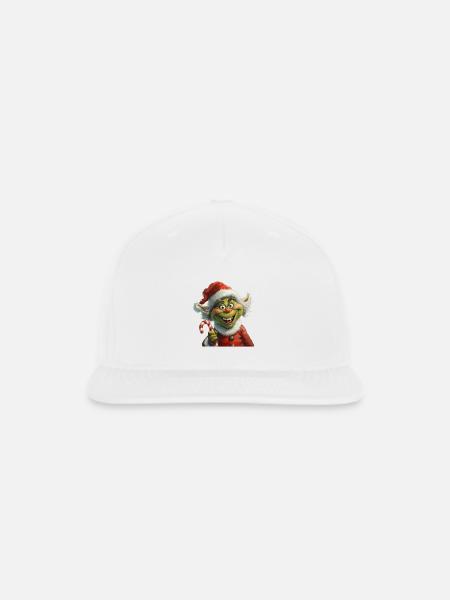 Mischief Elf Santa Hat - Snapback Baseball Cap - white