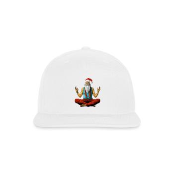 Christmas Yogi - Snapback Baseball Cap - white - Front