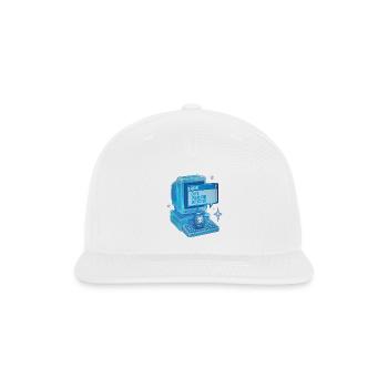 Y2K Retro Tech Computer & Virtual Pet Glitch  - Snapback Baseball Cap - white - Front