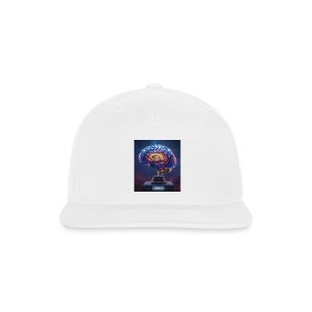 Neon Brain Trophy - Snapback Baseball Cap - white - Front
