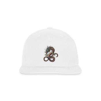 Dragon The Ancient Guardian  - Snapback Baseball Cap - white - Front