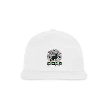Moonborn Deer Mystic Forest Design - Snapback Baseball Cap - white - Front