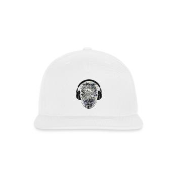 System Overload - Digital Chaos & Glitch Art - Snapback Baseball Cap - white - Front
