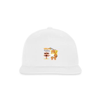 Hiking Bear Adventure - Snapback Baseball Cap - white - Front