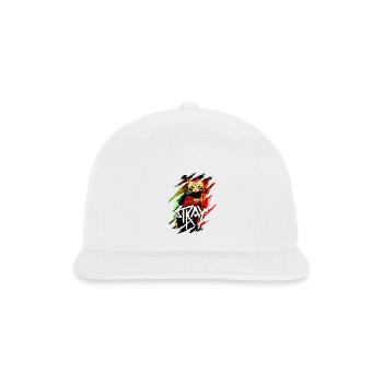 Stray Neon Cat Graffiti - Snapback Baseball Cap - white - Front
