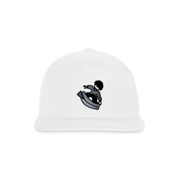 Shadow Blade Silhouette - Snapback Baseball Cap - white - Front