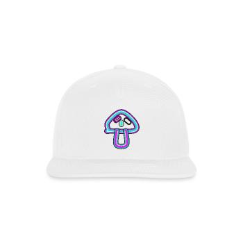 Neon Mushroom Arc - Snapback Baseball Cap - white - Front