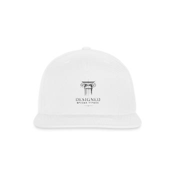 Quiet Luxury Minimalist Abstract Line Art - Snapback Baseball Cap - white - Front