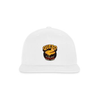Queso Is the Only Spanish Word I Know - Snapback Baseball Cap - white - Front