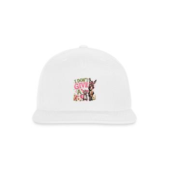 I Dont Give A Sass Animal Duo - Snapback Baseball Cap - white - Front