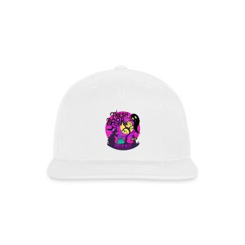 Halloween Witch Boo Coffee Sugar & Scream bats - Snapback Baseball Cap - white - Front
