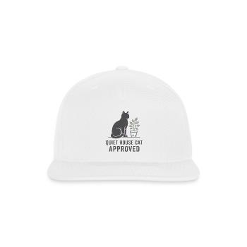 Quiet House Cat Approved - Snapback Baseball Cap - white - Front