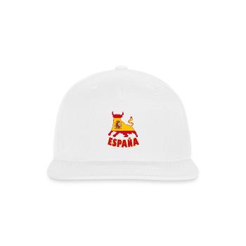 Spain / Espana Bull - Snapback Baseball Cap - white - Front