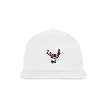 Deer mushrooms - Snapback Baseball Cap - white - Front