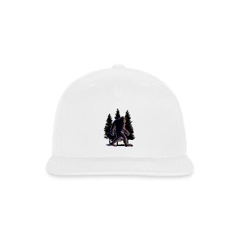 Big foot, Bigfoot - Snapback Baseball Cap - white - Front