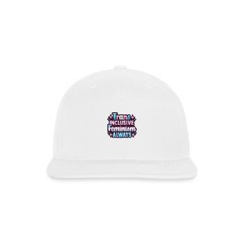 Transfeminism Trans Design for Trans Person - Snapback Baseball Cap - white - Front