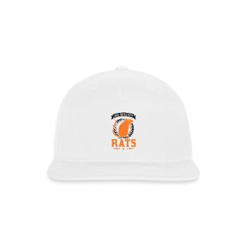 Easily Distracted By Rats Rat - Snapback Baseball Cap - white - Front