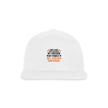 Galgo Espanol Freedom Family - Snapback Baseball Cap - white - Front