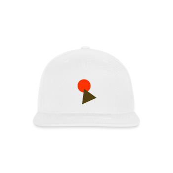 circle and triangle - Snapback Baseball Cap - white - Front