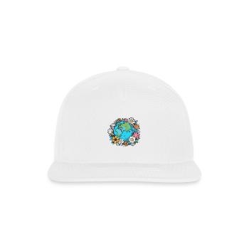 Earth Beauty - Snapback Baseball Cap - white - Front