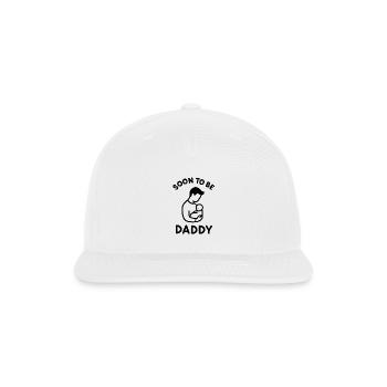 Soon to Be Daddy - Snapback Baseball Cap - white - Front