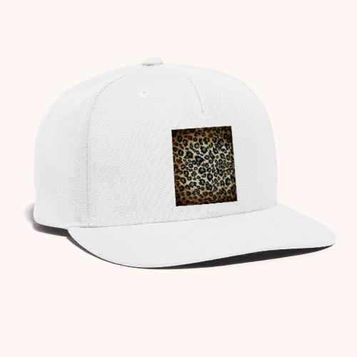Blue Brown Black Leopard Pattern - Snapback Baseball Cap