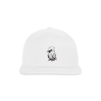 Funny little bird - Snapback Baseball Cap - white - Front