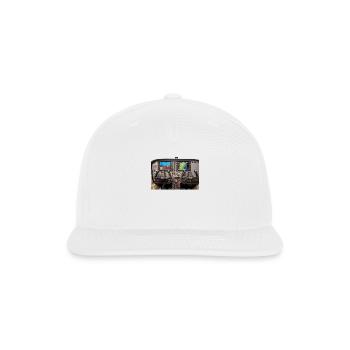 Dual Screen Flight Deck - Snapback Baseball Cap - white - Front