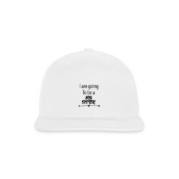 I'm Going To Be A Big Sister - Snapback Baseball Cap - white - Front