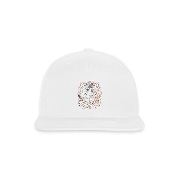 scary bear - Snapback Baseball Cap - white - Front