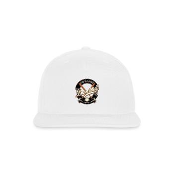Baseball Life s a Pitch - Snapback Baseball Cap - white - Front