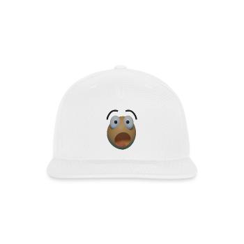 Surprised face - Snapback Baseball Cap - white - Front