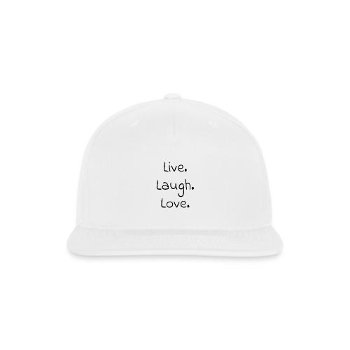 Smoon City_Live laugh love Black - Snapback Baseball Cap