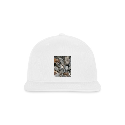 Camouflage Cat On Rocks Gifts for Animal Lovers - Snapback Baseball Cap
