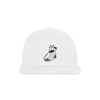 Funny Socks Shirt Funny Picture - Snapback Baseball Cap - white - Front