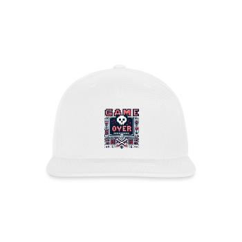 Game Over - Snapback Baseball Cap - white - Front