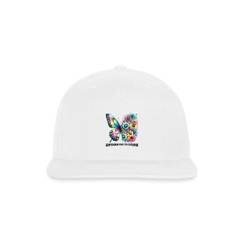 Grow through what you go through - Snapback Baseball Cap - white - Front