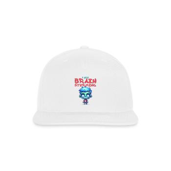 I Like Brainstorming - Snapback Baseball Cap - white - Front
