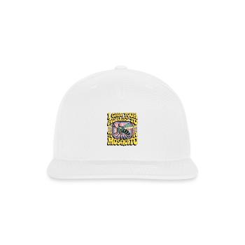 Funny Mosquito for a People with a sense of humor - Snapback Baseball Cap - white - Front
