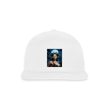 Snake City Woman t-shirt - Snapback Baseball Cap - white - Front