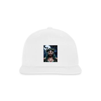 The appearance of the mysterious snake woman t-shi - Snapback Baseball Cap - white - Front