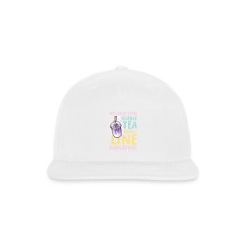 Funny Bubble Tea Saying for a Bubble tea drinker - Snapback Baseball Cap - white - Front