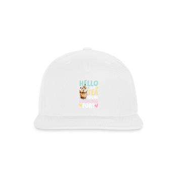 Is it tea you’re looking for for a Bubble tea - Snapback Baseball Cap - white - Front